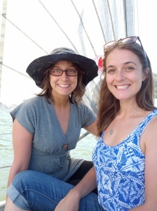 Me and my sister, T, on the sailing boat. Photo (c) Megan S, December 2013