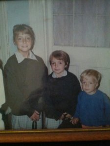 The three of us back in the 90's